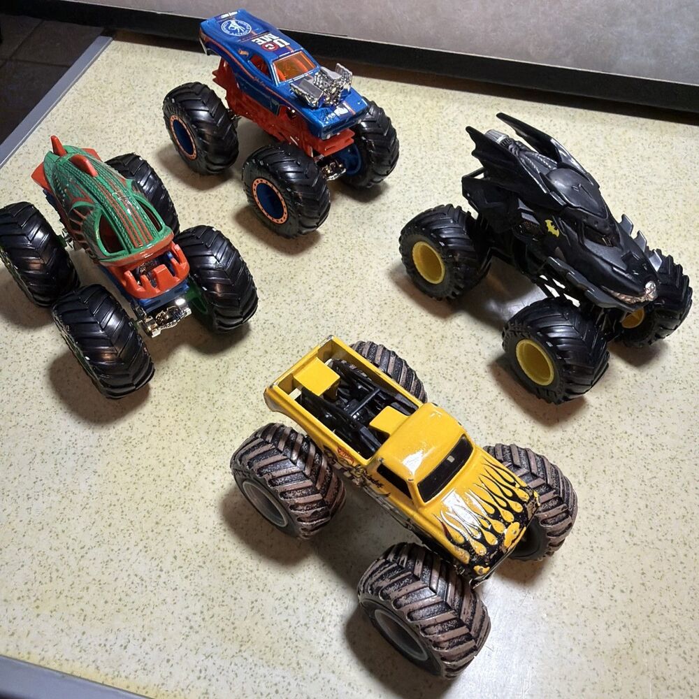 Hot Wheels Monster Jam 1:64 Diecast Trucks Set of 4